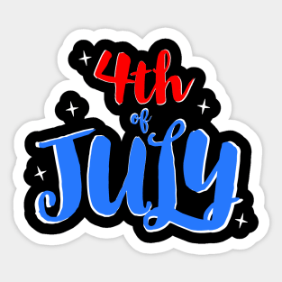 4th of July Sticker